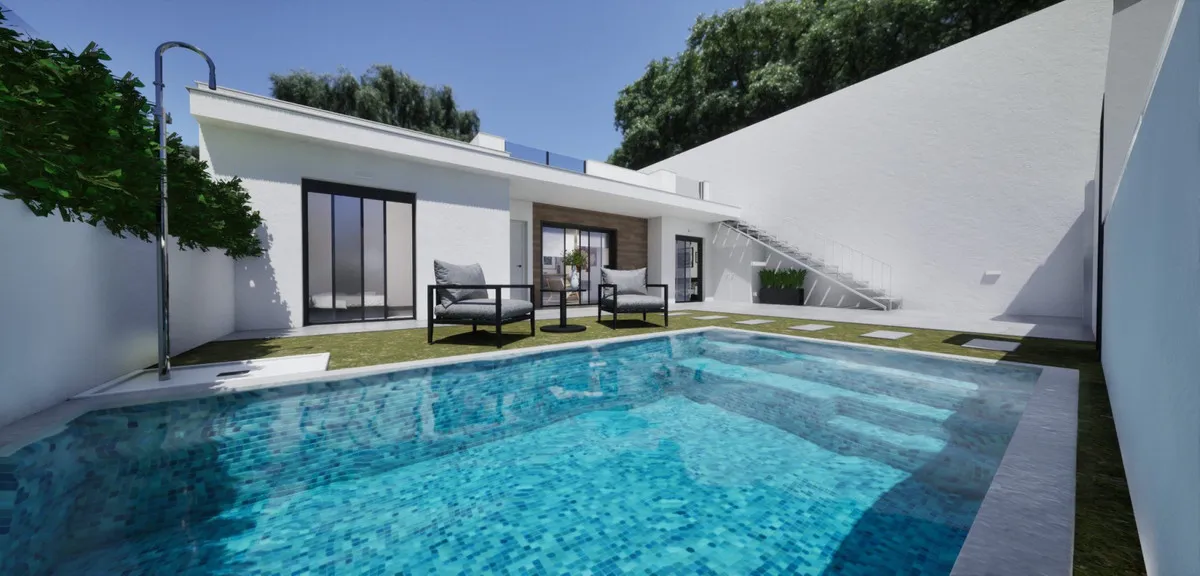 Nieuwbouwvilla met privézwembad en zeezicht in Torre-Pacheco, foto 1
