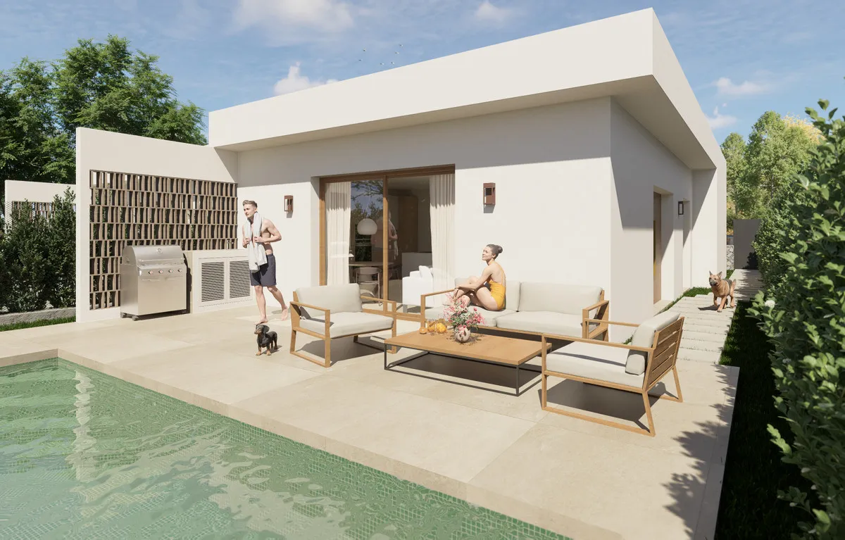 Gelijkvloerse nieuwbouwvilla met privézwembad in Los Montesinos, foto 1