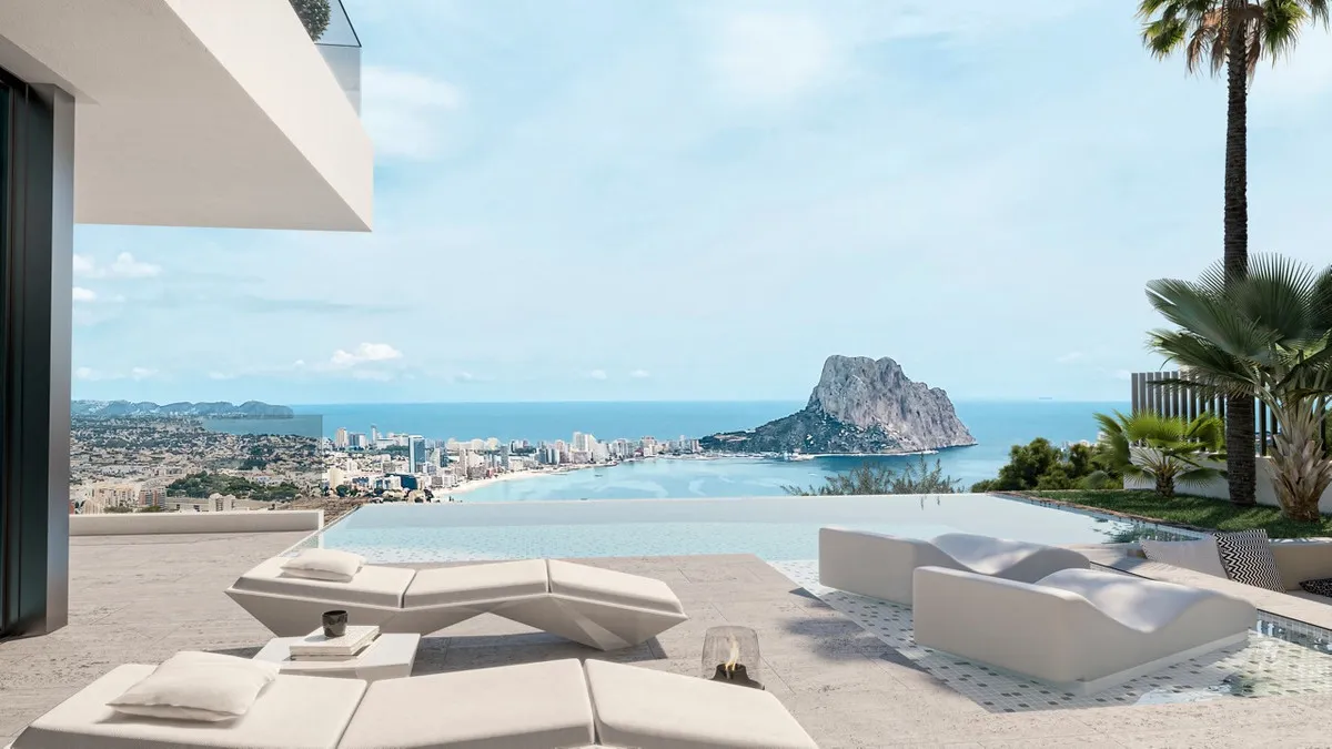 Nieuwbouwvilla met privézwembad en zeezicht in Calp, foto 2