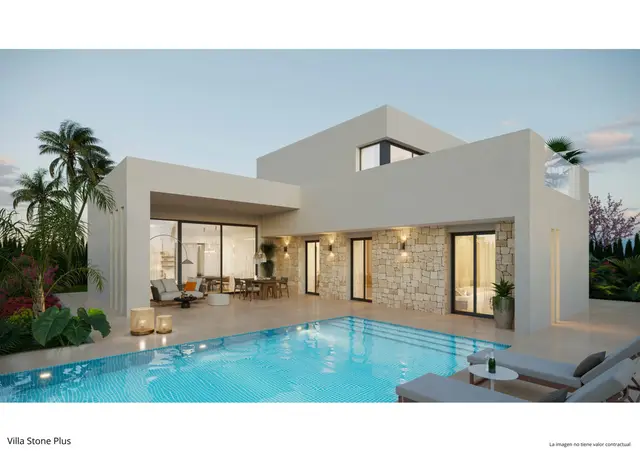 Nieuwbouwvilla's met privézwembad en tuin in Aspe, Costa Blanca Zuid, Aspe