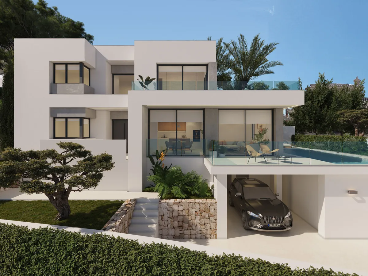 Nieuwbouwvilla met privézwembad en zeezicht in Benitachell, foto 1