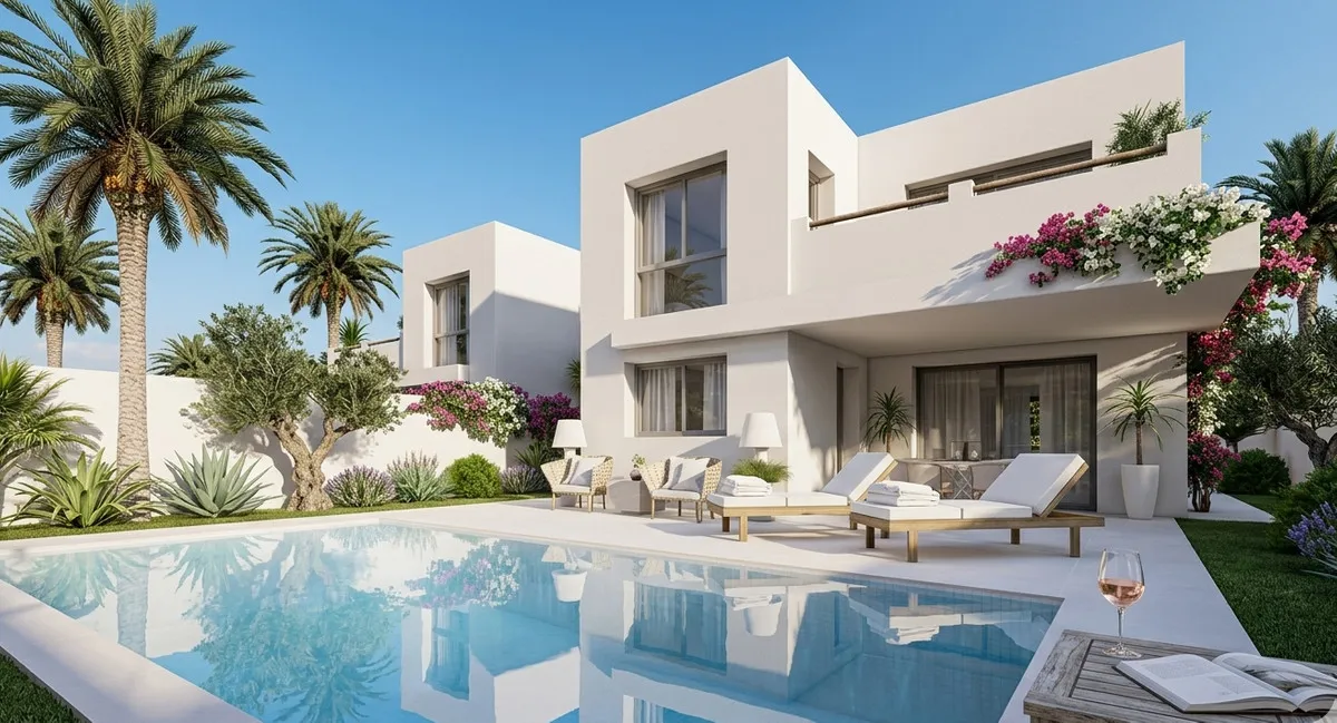 Nieuwbouwvilla met privézwembad en zeezicht in L’Alfàs del Pi, foto 1