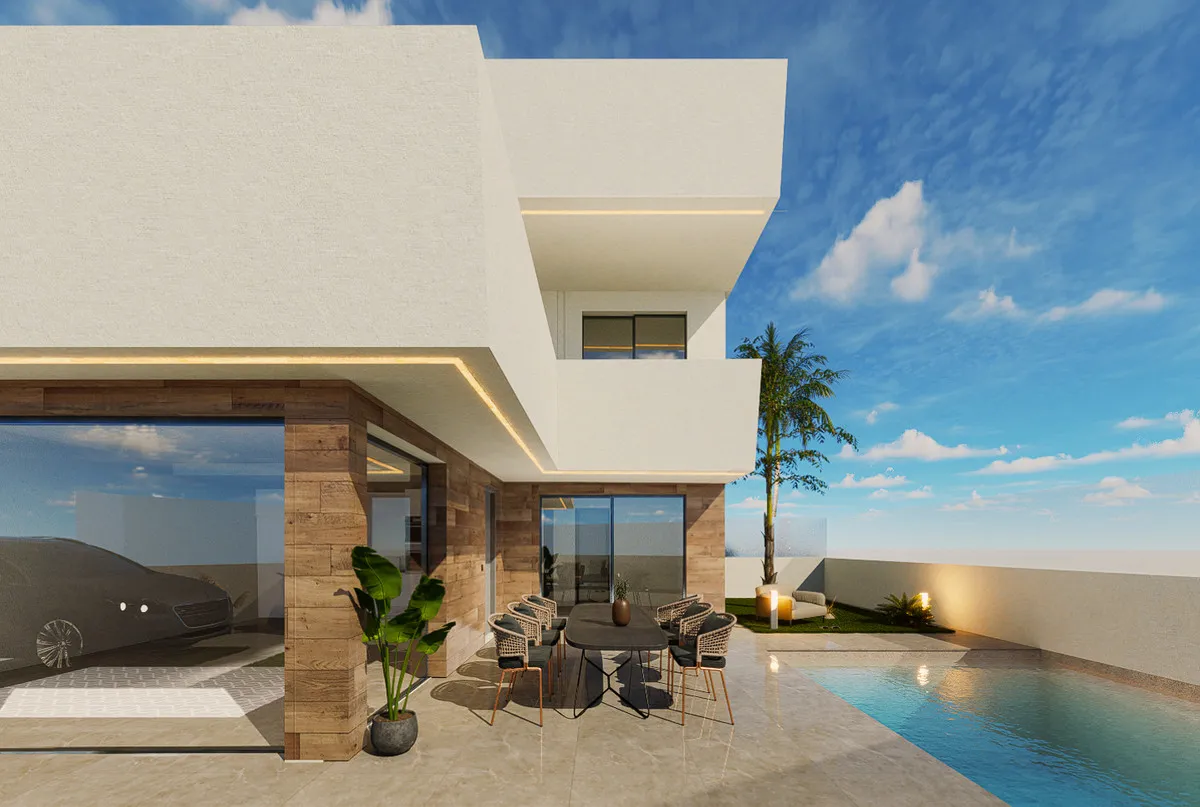 Nieuwbouwvilla met privézwembad en tuin in San Pedro del Pinatar, foto 2