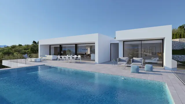 Nieuwbouwvilla met zeezicht en privézwembad in Benitachell, Cumbre del Sol, el Poble Nou de Benitatxell/Benitachell