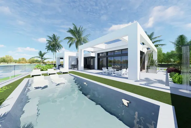 Nieuwbouwvilla met privézwembad en kelder in Torre-Pacheco, Santa Rosalía Lake and Life Resort, Torre-Pacheco
