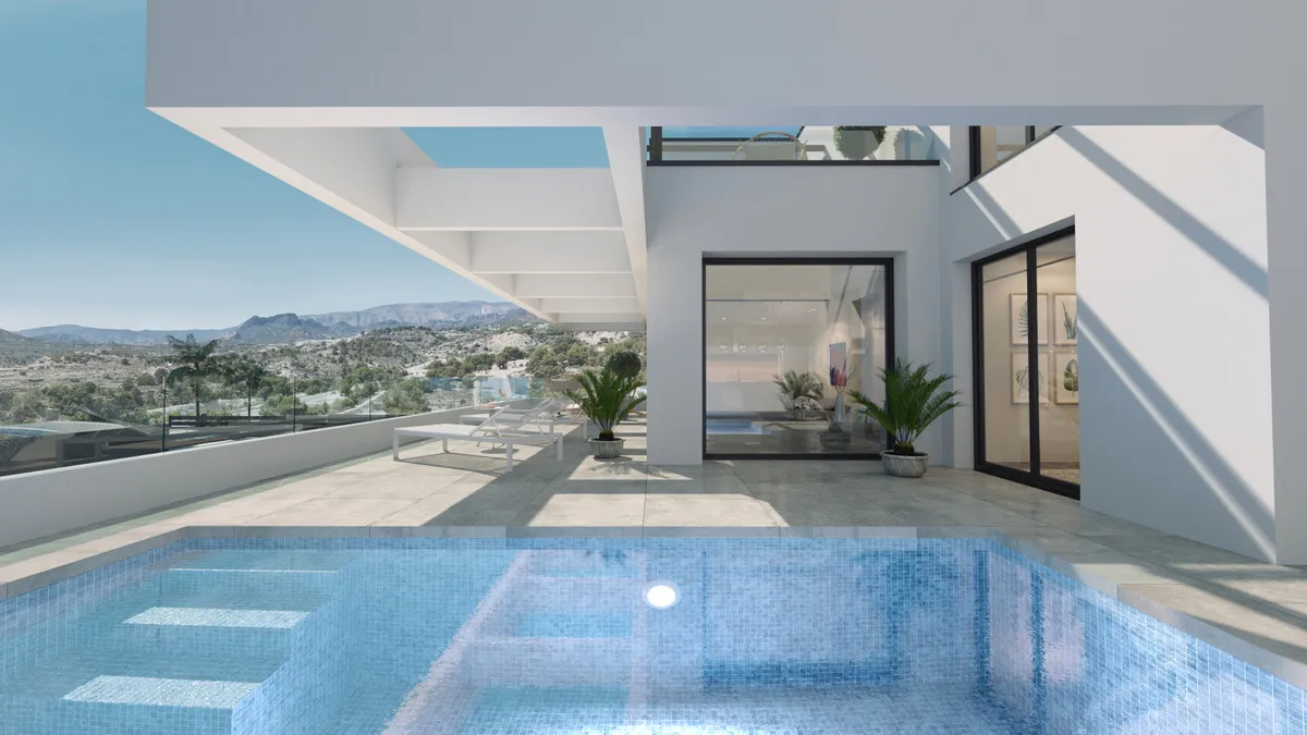Nieuwbouwvilla's met privézwembad en zeezicht in Finestrat, foto 2