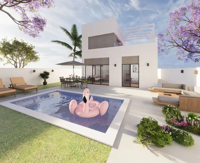 Nieuwbouwvilla met privétuin en dakterras in Rojales, Rojales