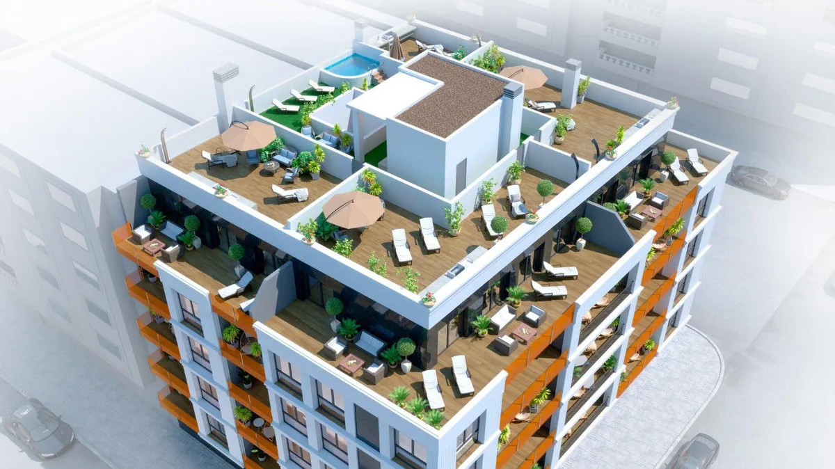 Nieuwbouwappartement met zeezicht en verwarmd zwembad in Torrevieja, foto 3