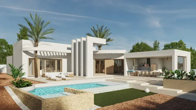 Nieuwbouwvilla met privézwembad en groot perceel in Orihuela, Orihuela