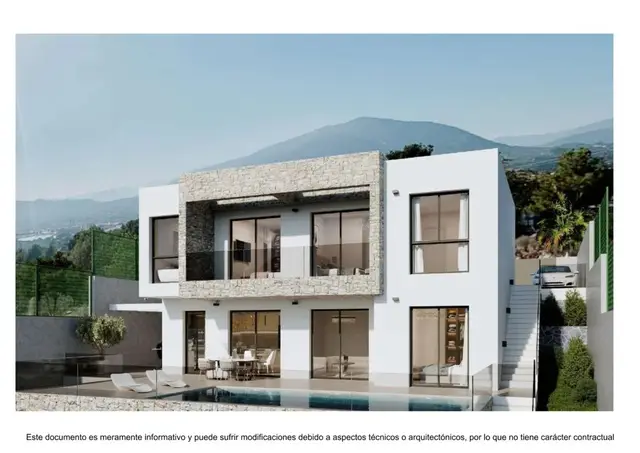 Nieuwbouwvilla's met privézwembad en zeezicht in Finestrat, Finestrat