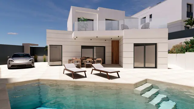 Nieuwbouwvilla met privézwembad in Pulpí, San Juan de los Terreros, Pulpí