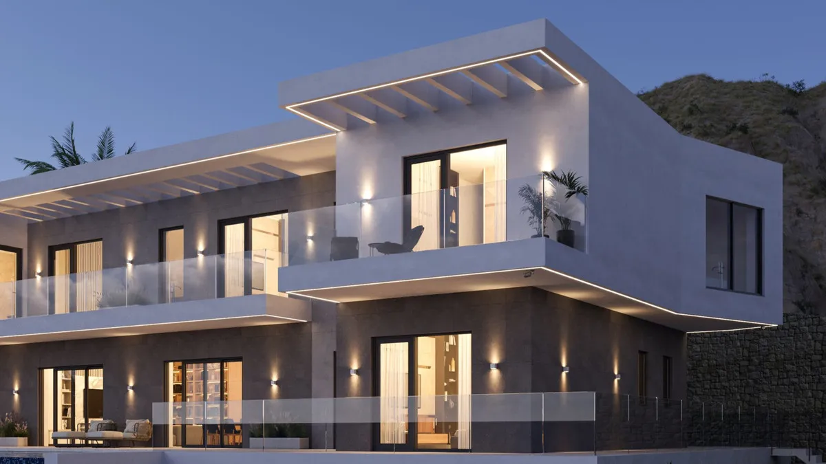 Nieuwbouwvilla met privézwembad en zeezicht in Finestrat, foto 2