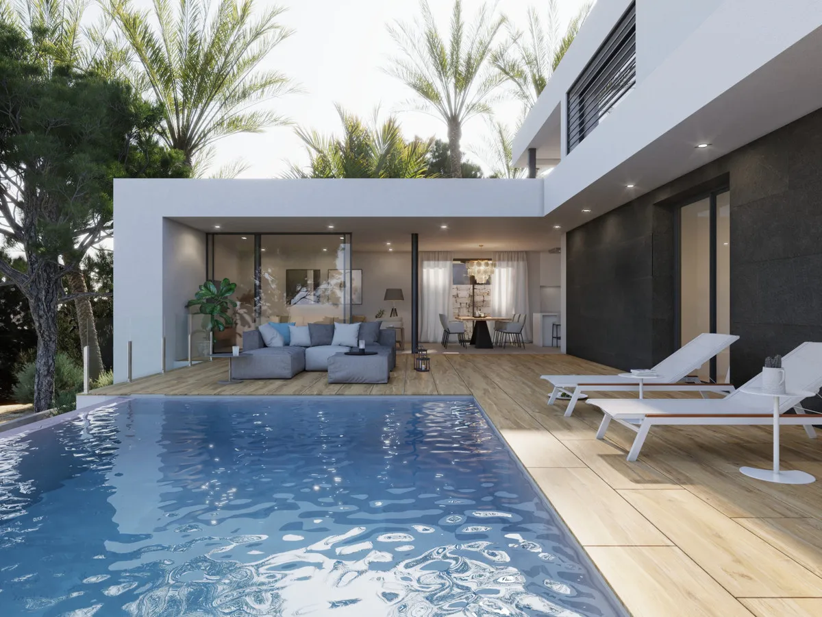 Nieuwbouwvilla met privézwembad en zeezicht in Benitachell, foto 2