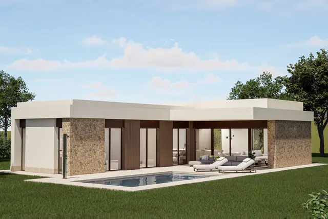 Nieuwbouwvilla met privézwembad in Aspe, Costa Blanca Zuid, La Torreta, Aspe
