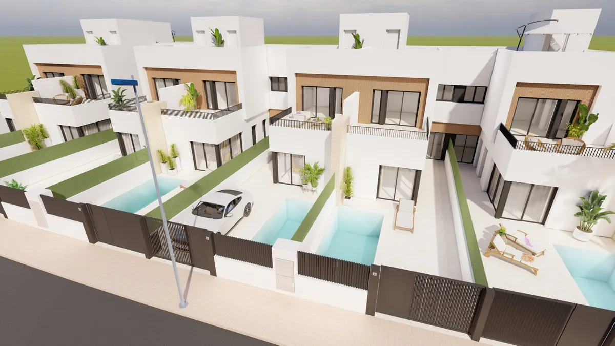 Nieuwbouwvilla's met privézwembad in Santiago de la Ribera, foto 1