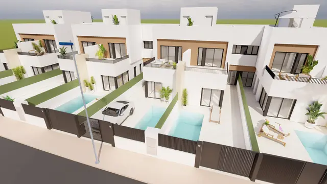 Nieuwbouwvilla's met privézwembad in Santiago de la Ribera, Santiago de la Ribera, San Javier