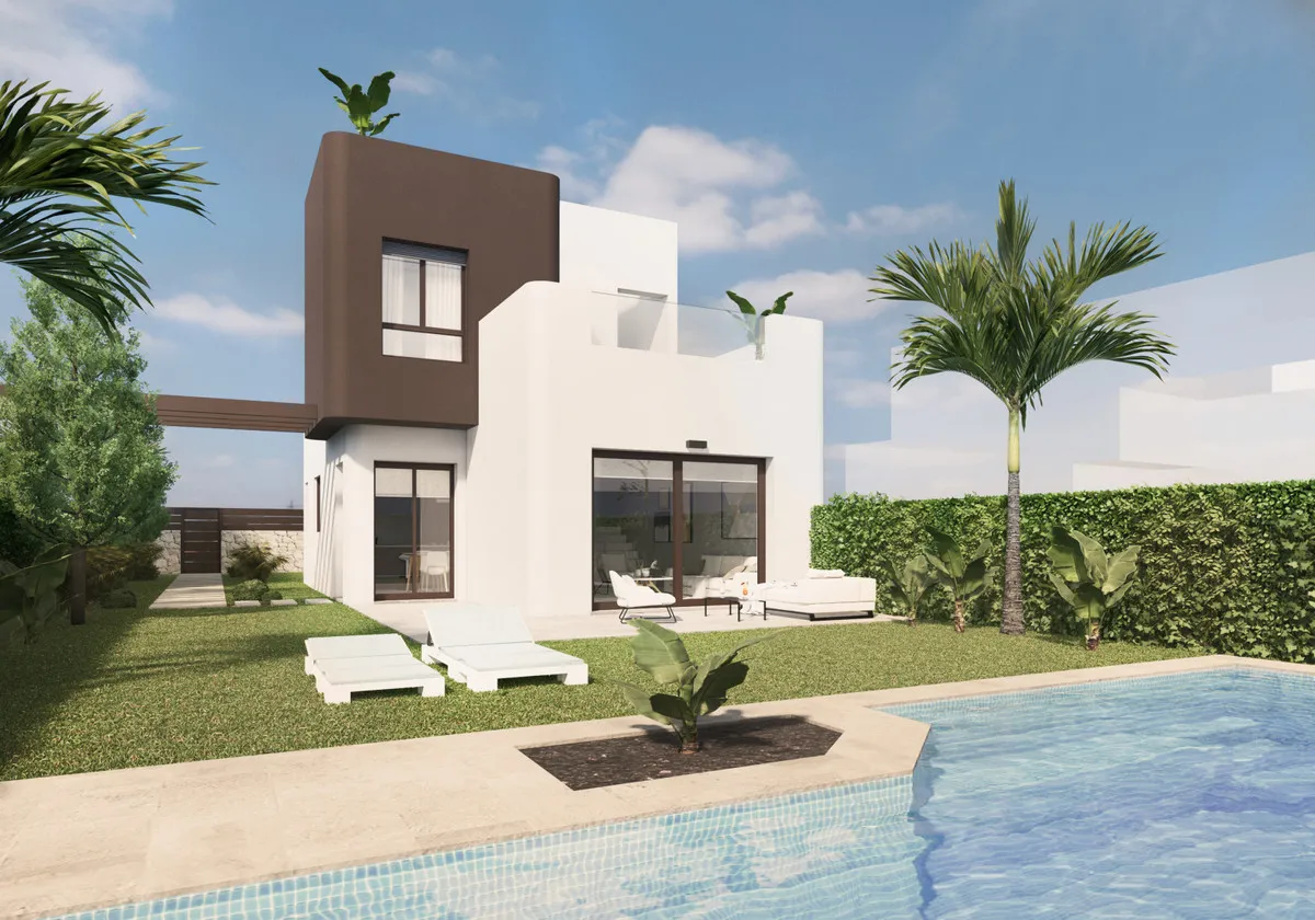 Nieuwbouwvilla met privézwembad en golfzicht in Pilar de la Horadada, foto 1