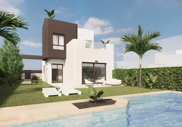 Nieuwbouwvilla met privézwembad en golfzicht in Pilar de la Horadada, Pilar de la Horadada