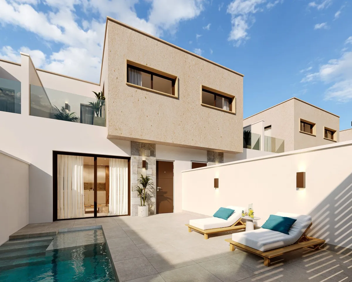 Nieuwbouwrijwoning met privézwembad in Torre-Pacheco, foto 1