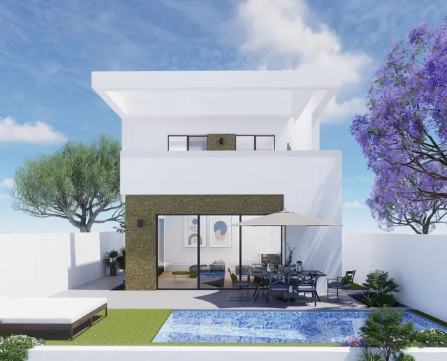 Nieuwbouwvilla met dakterras aan de golfbaan in La Zenia, Orihuela, La Zenia, Orihuela