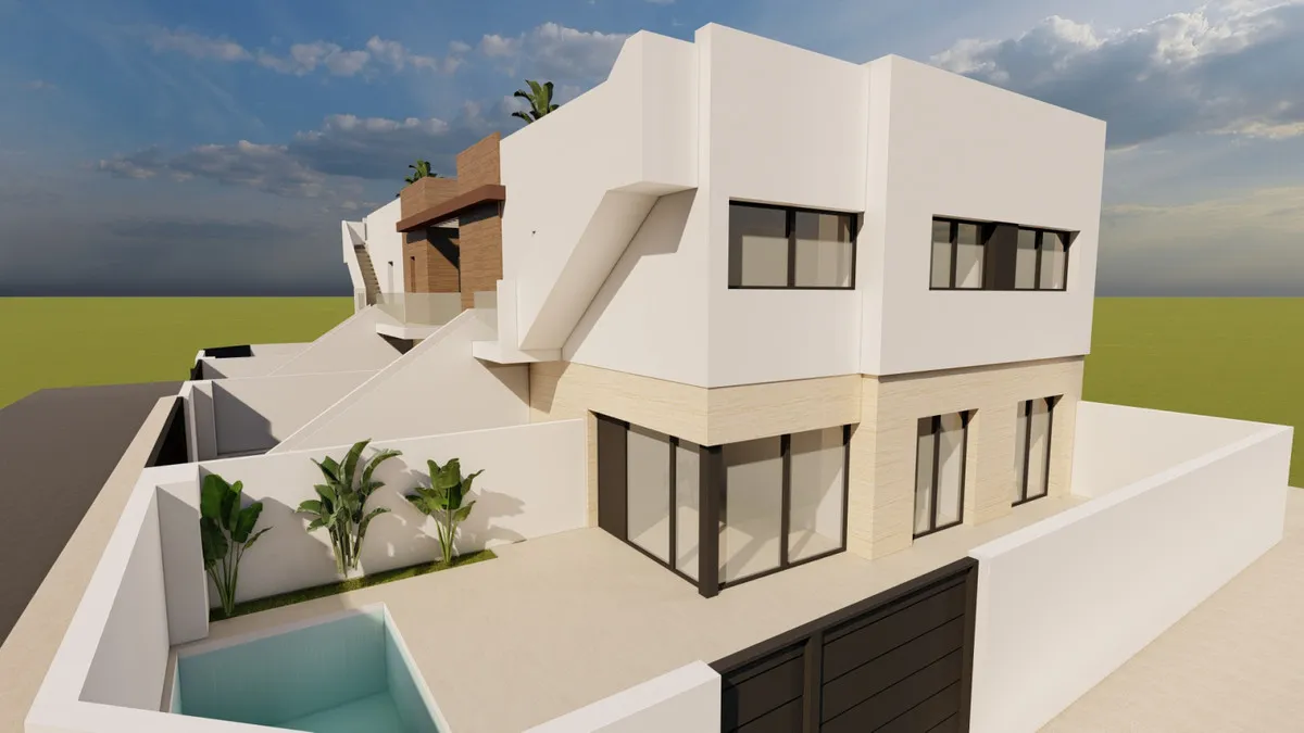 Nieuwbouwvilla met dakterras in San Pedro del Pinatar, foto 1