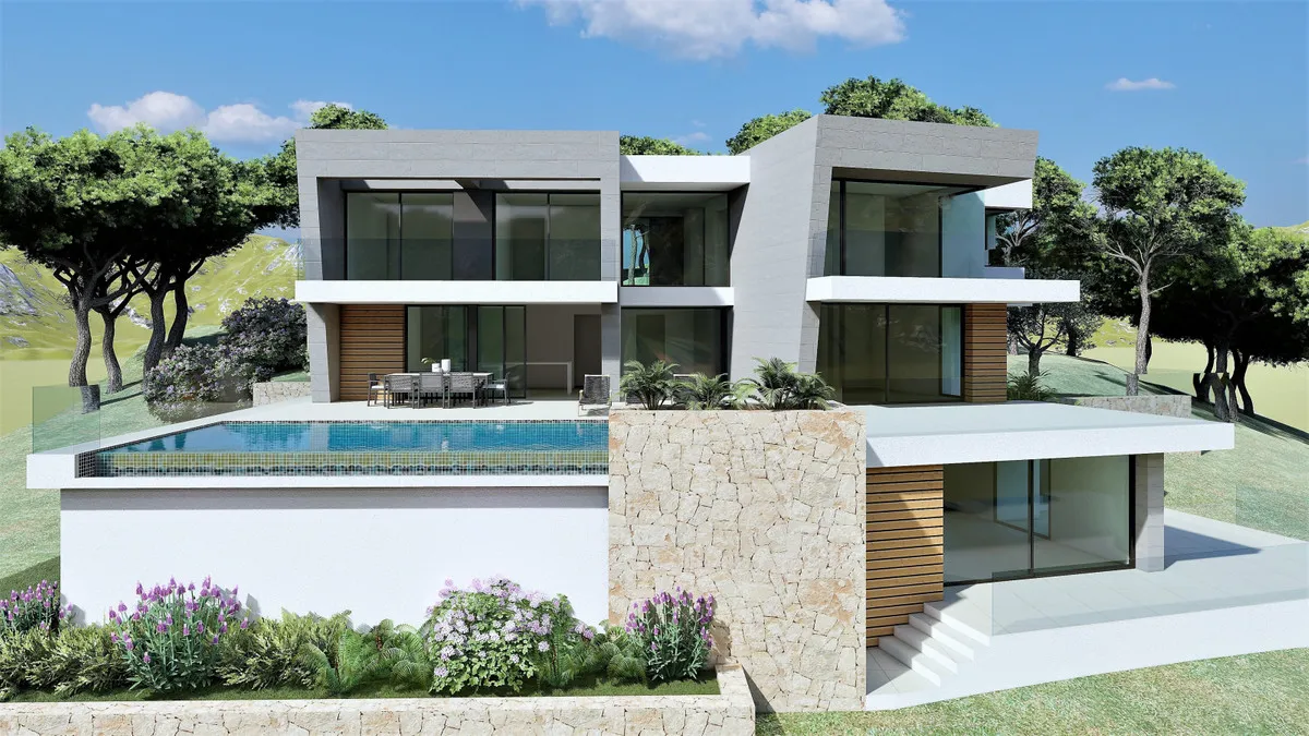 Nieuwbouwvilla met zeezicht en privézwembad in Benitachell, foto 2