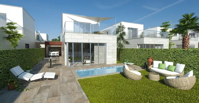 Nieuwbouwvilla met privézwembad en dakterras in Los Alcázares, Los Alcázares