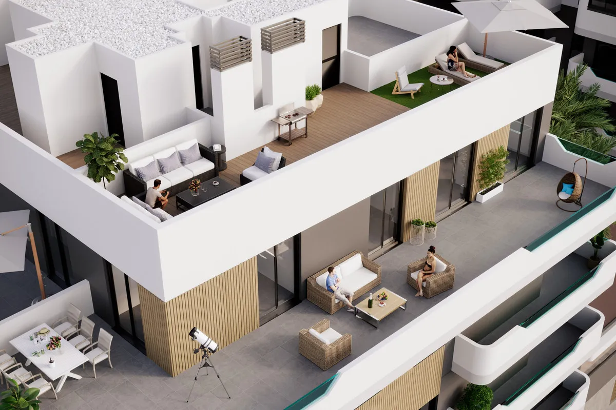 Nieuwbouwappartementen met dakterras en zwembad in Santa Pola, foto 2