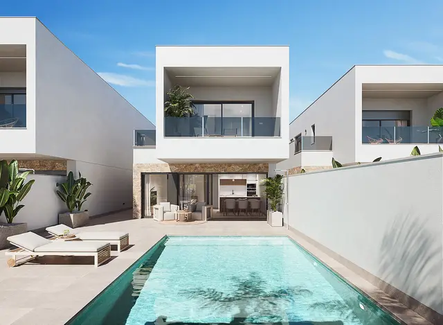 Nieuwbouwvilla met privézwembad en dakterras in San Pedro del Pinatar, San Pedro del Pinatar