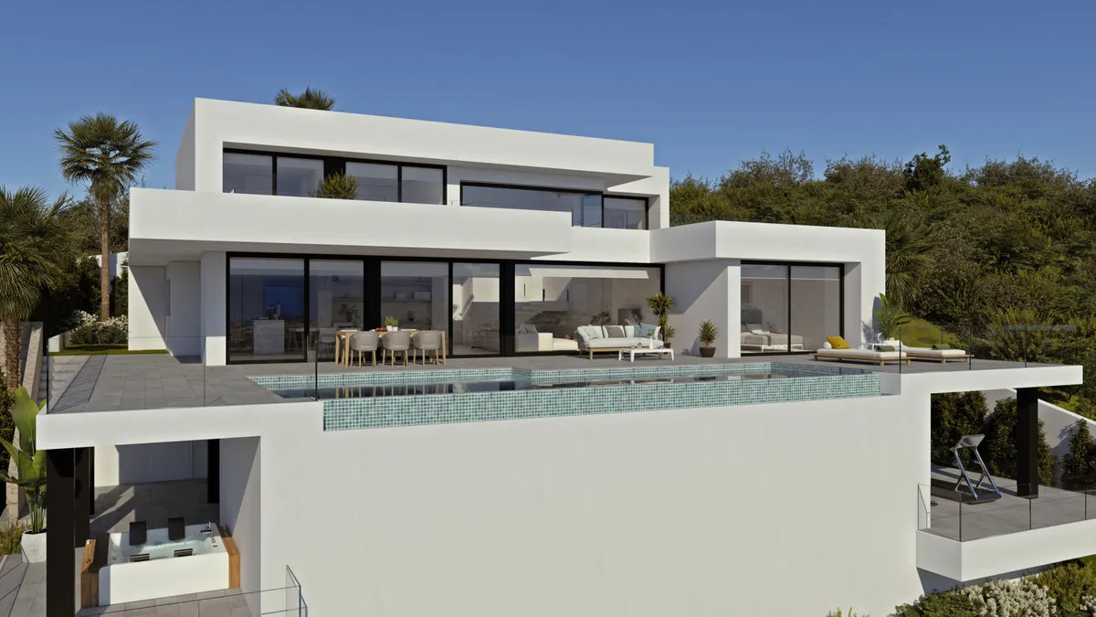 Nieuwbouwvilla met zeezicht en privézwembad in Benitachell, foto 1