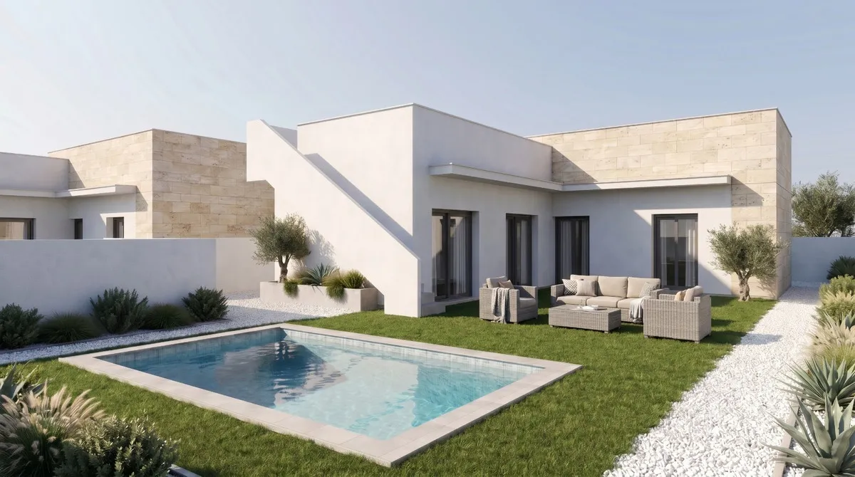 Nieuwbouwvilla met privézwembad en tuin in Mazarrón, foto 1