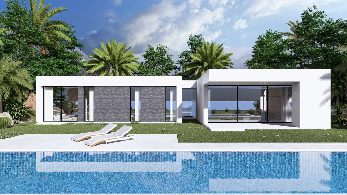 Nieuwbouwvilla met privézwembad en zeezicht in Pedreguer, foto 1