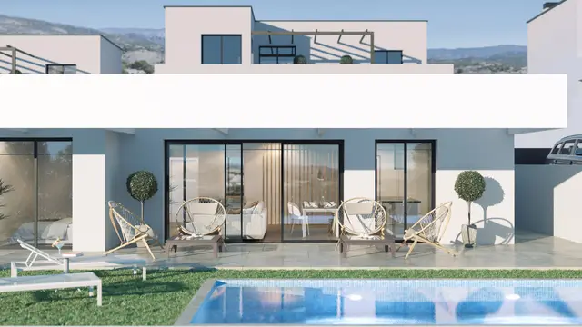 Nieuwbouwvilla's met privézwembad en zeezicht in Finestrat, Puig, Finestrat