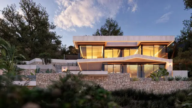 Nieuwbouwvilla met privézwembad en zeezicht in Calp, Calp