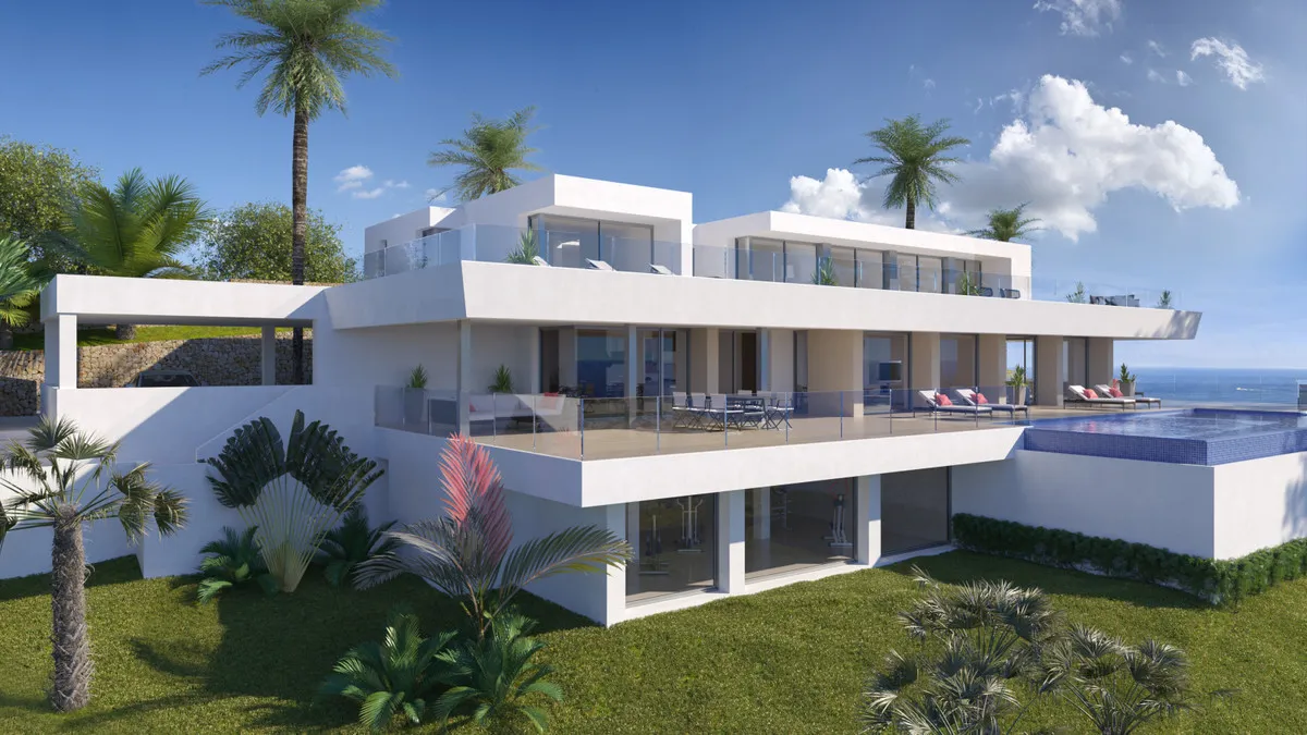Nieuwbouwvilla met zeezicht en privézwembad in Benitachell, foto 1