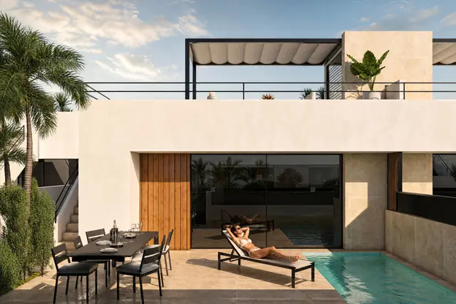 Nieuwbouwvilla's met gemeenschappelijk zwembad in Alhama de Murcia, Alhama de Murcia
