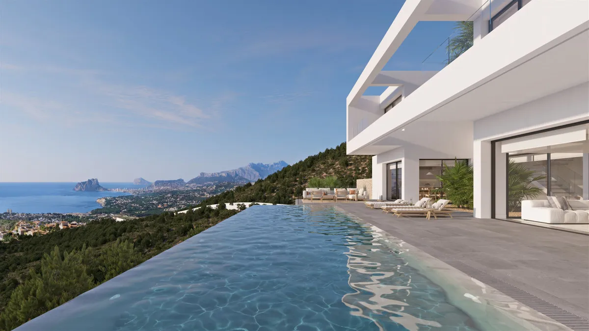 Nieuwbouwvilla met privézwembad en zeezicht in Calp, foto 1