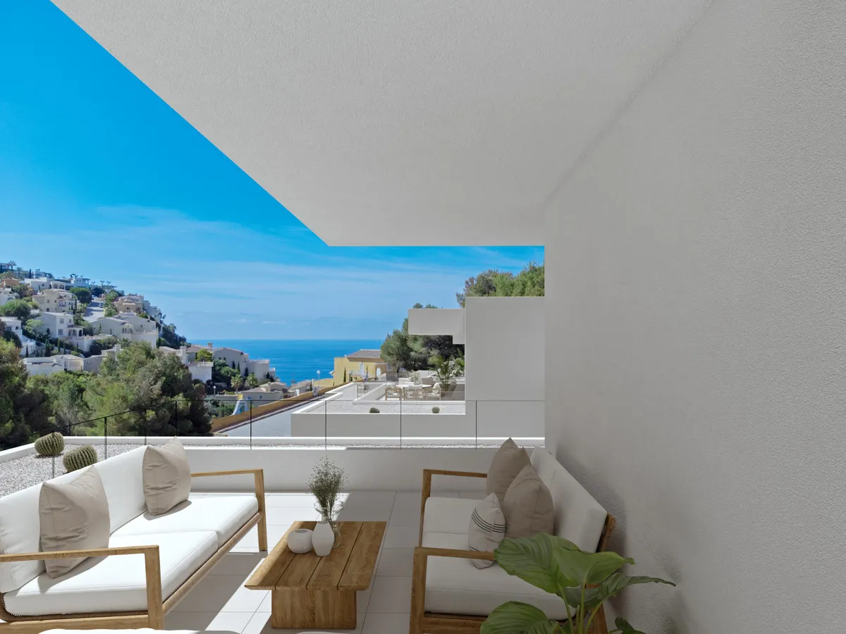 Nieuwbouwappartementen met zeezicht in Benitatxell, Cumbre del Sol, foto 2