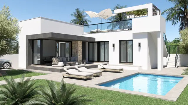 Nieuwbouwvilla met dakterras en privétuin in El Verger, El Verger