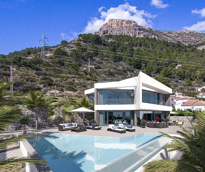 Nieuwbouwvilla's met privézwembad en zeezicht in Calp, foto 2