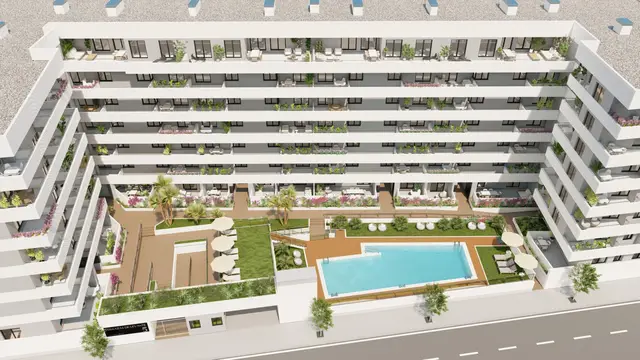 Nieuwbouwappartementen met zeezicht en zwembad in Águilas, Águilas