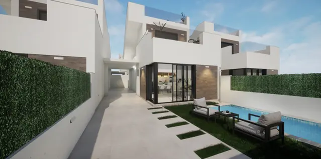 Nieuwbouwvilla met privézwembad in Los Alcázares, Torre del Rame, Los Alcázares