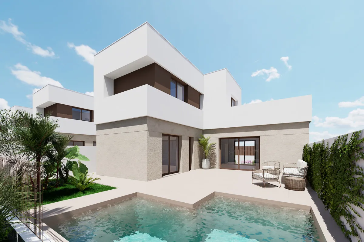 Nieuwbouwvilla's met privézwembad aan de golfbaan in Los Alcázares, foto 2