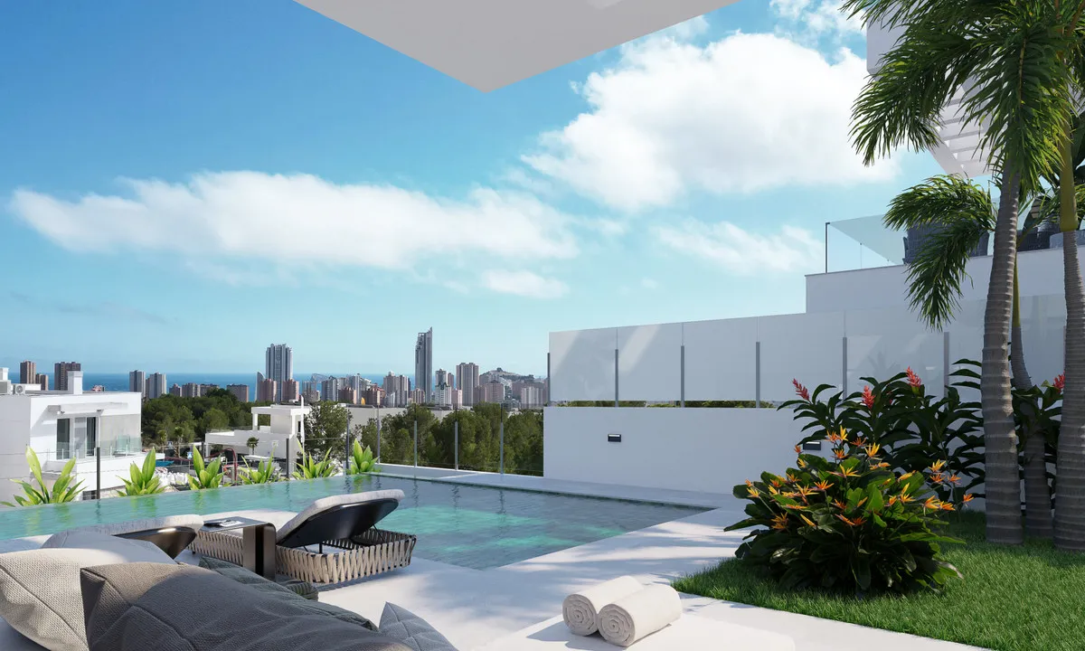 Nieuwbouwvilla met privézwembad en zeezicht in Finestrat, foto 2