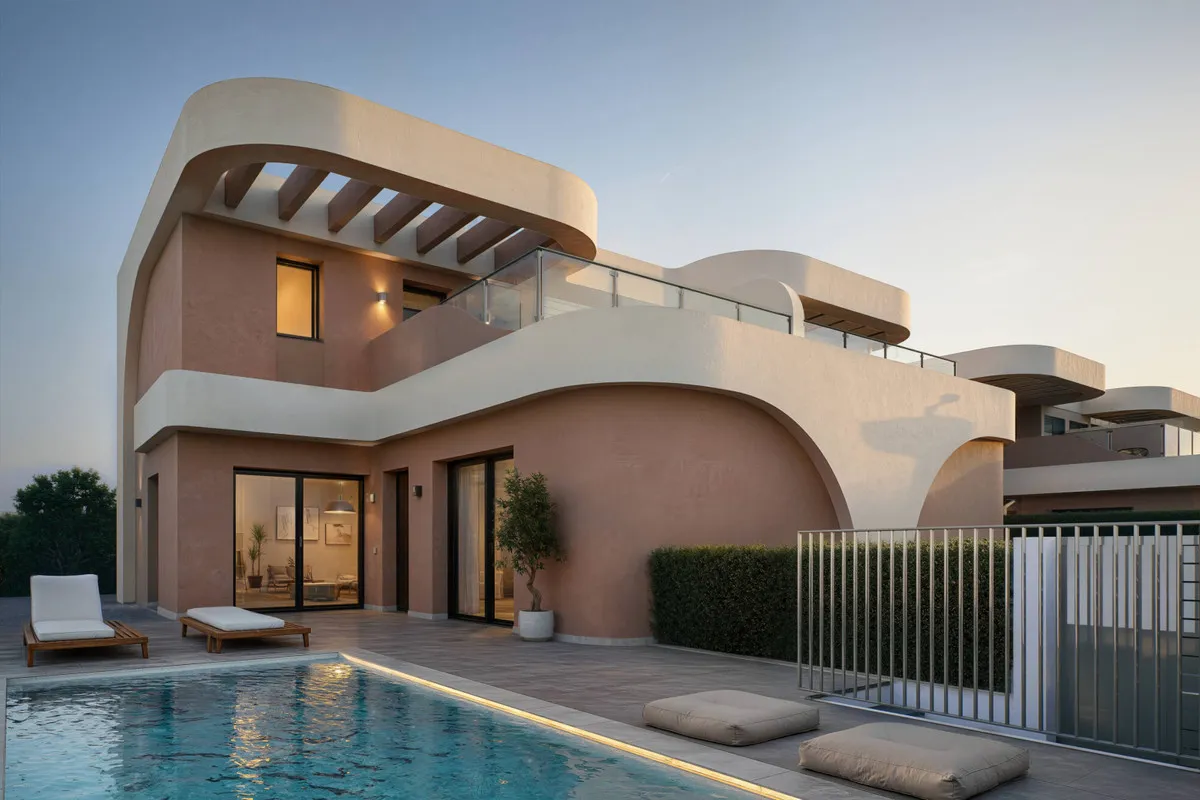 Nieuwbouwvilla's met privézwembad en zeezicht in Daya Nueva, foto 1