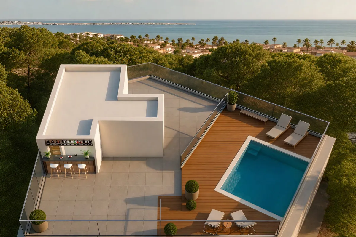 Nieuwbouwappartement met zeezicht in Lo Pagán, San Javier, foto 3