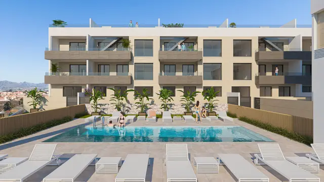 Nieuwbouwappartementen met gemeenschappelijk zwembad in Águilas, Águilas