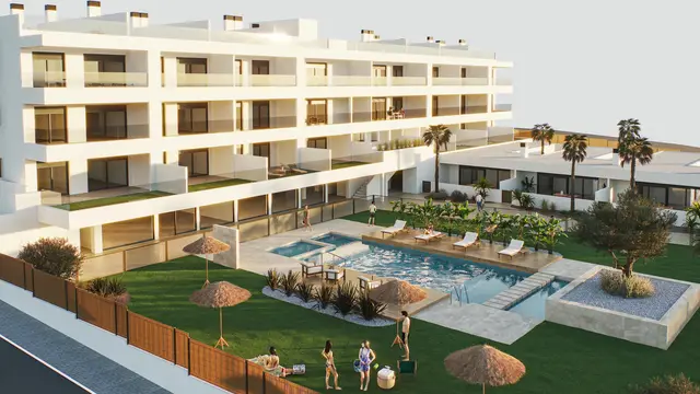 Nieuwbouwappartementen met gemeenschappelijk zwembad in Torrevieja, Torrevieja