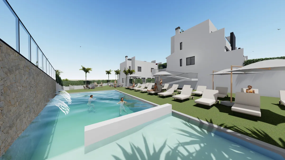 Nieuwbouwvilla's met privétuin en gemeenschappelijk zwembad in Cox, foto 2
