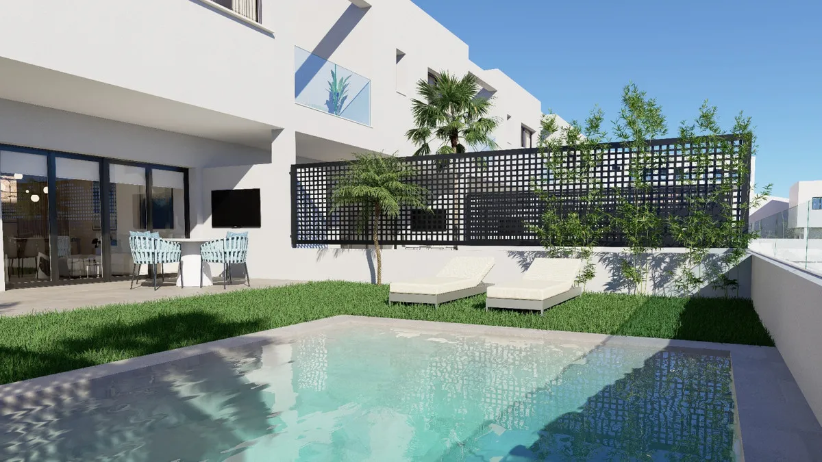 Nieuwbouwrijwoningen met zeezicht en zwembad in Mojácar, foto 2